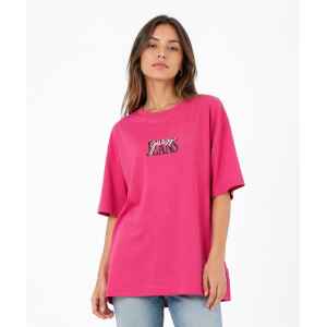 GUESS JEANS T-SHIRT OVERSIZED PINK