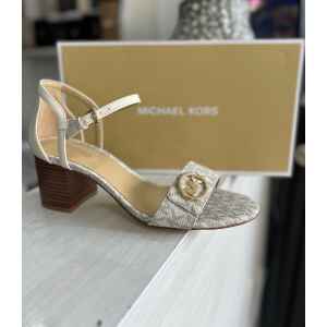 MK HANNAH BLOCK HEEL SANDAL VANILLA