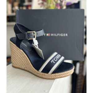 TH MONO WEBBING HIGH WEDGE SANDAL