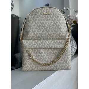 MK SLATER VANILLA CHAIN BACKPACK