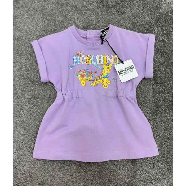MOSCHINO PURPLE DRESS GIRAFFE