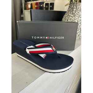 TH NAVY BLUE WEDGE FLIP FLOP