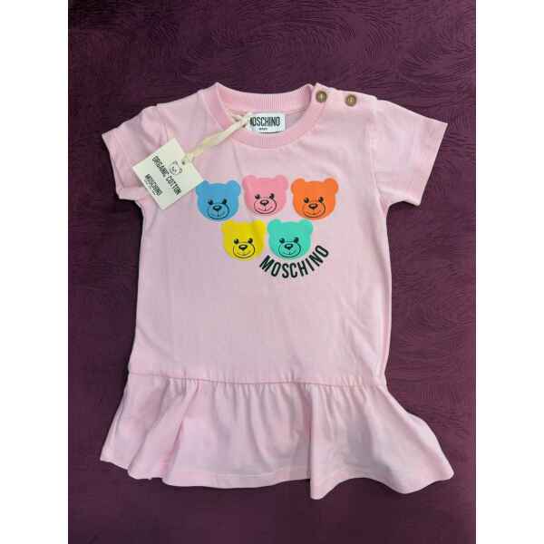 MOSCHINO PINK DRESS BEAR FACES