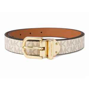 MK REVERSIBLE VANILLA/TAN THIN BELT