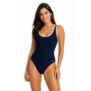 TH ONE PIECE SWIMWEAR DARK NAVY/WHITE