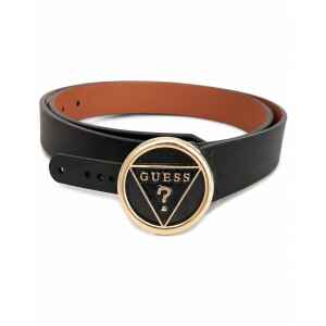 GUESS BELT WITH LOGO BLACK/BROWN