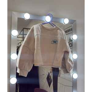 TH VASRSITY SWEATSHIRT CASHMERE CREME