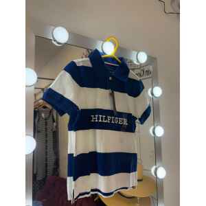 TH STIRPE BLUE/WHITE POLO SHIRT