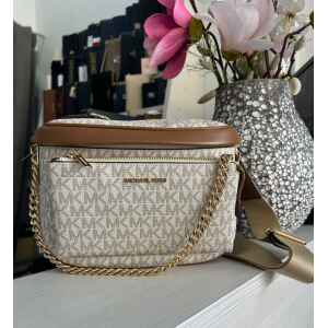 MK SLATER VANILLA MD CHAIN BUMBAG