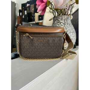 MK SLATER BROWN MD CHAIN BUMBAG