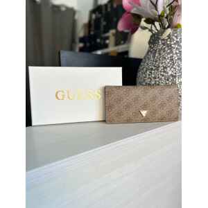 GUESS LATTE LOGO FLAT PURSE