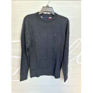 TH CASHMERE ROUND NECK GREY