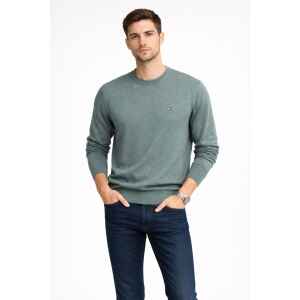 TH CASHMERE ROUND NECK GREEN