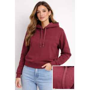 GUESS ZENDRA HOODIE SWEATSHIRT MARRON