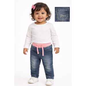 GUESS BLUE JEAN PINK BAND