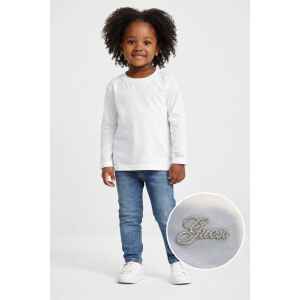 GUESS WHITE LONG SLEEVE T SHIRT