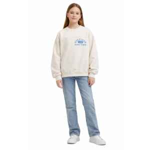 TH VASRSITY SWEATSHIRT CASHMERE CREME