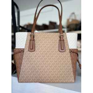 MK VOYAGER CAMEL MULTI LARGE TOTE
