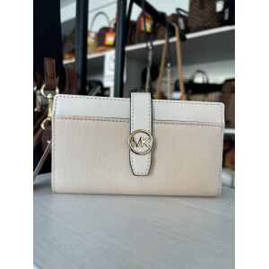 MK GREENWICH BIFOLD CREAM WALLET
