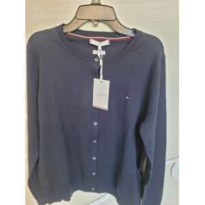 TH NAVY BLUE BUTTON UP TOP