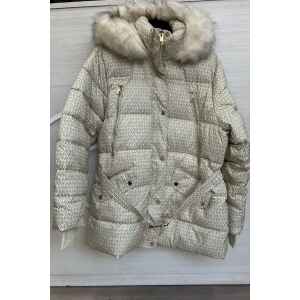 MK REVERSIBLE JACKET PRINT VANILLA