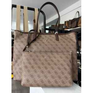 GUESS VICTTORIA LATTE LOGO/BROWN BAG