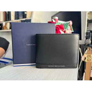 TH BUSSINES CARD AND COIN BLACK WALLET