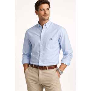 GANT CLASSIC POPLIN SHIRT LIGHT BLUE