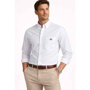 GANT REGULAR CLASSIC POPLIN SHIRT WHITE