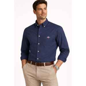 GANT CLASSIC POPLIN SHIRT NAVY BLUE