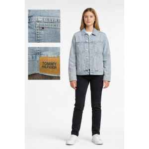 TH OVERZIDED TRUCKER MID WASH DENIM JACKET