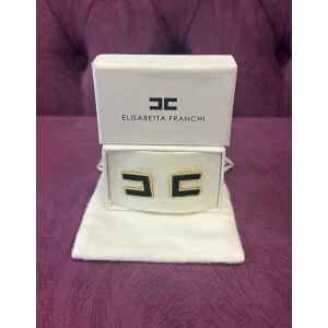 ELISABETTA FRANCHI CLIP LOGO EARRINGS