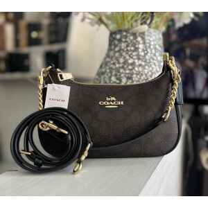 COACH TERI SHOULDER WALNUT/BLACK