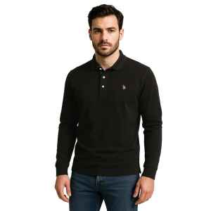 US POLO POLOSHIRT BLACK