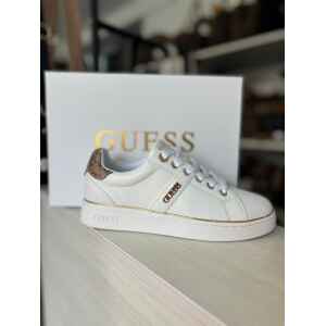 GUESS WHITE SNEAKER WITH GOLD LOGO