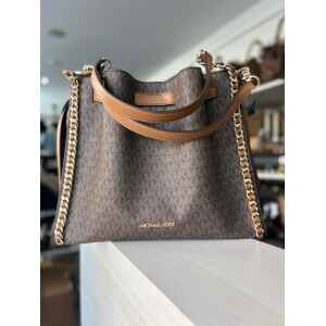 MK MINA BROWN SHOULDER