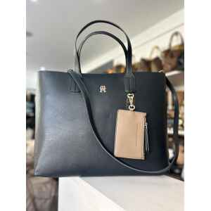 TH ICON SATCHEL BLACK TOTE