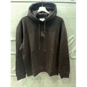 CK HOODIE RICH BROWN