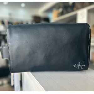 CK MONO LOGO DOPP KIT BLACK WASHBAG