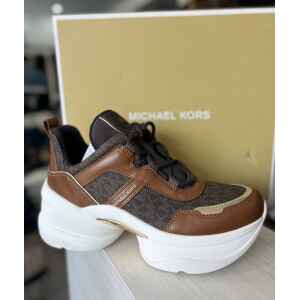 MK OLYMPIA TRAINER BROWN MULTI