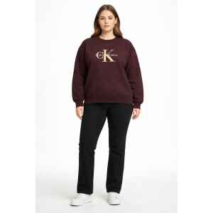 CALVIN KLEIN JEANS SWEATSHIRT MOCHA BROWN