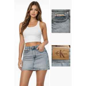 CK DENIM LIGHT SKIRT