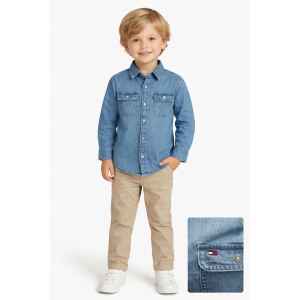 TH MID BLUE DENIM SHIRT