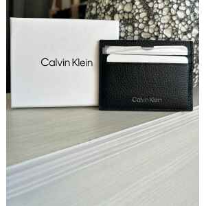 CK WARMTH CARDHOLDER BLACK