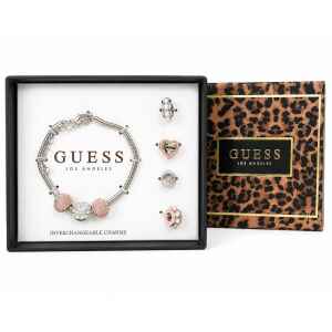 GUESS SILVER BRACELET INTERCHANGEABLE CHARMS