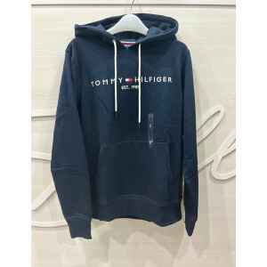 TH HOODIE NAVY BLUE WHITE LETTERS