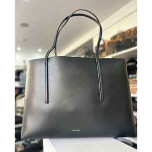 CK FOIL LOGO TOTE WITH POUCH BLACK