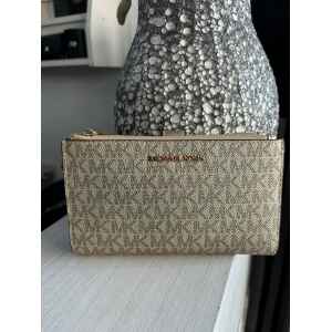 MK GOLD PURSE DOUBLE ZIP