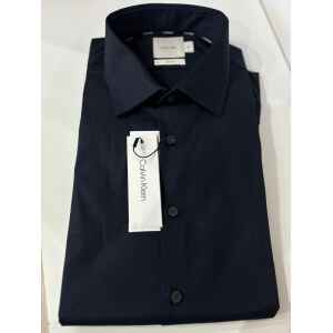 CK POPLIN NIGHT SKY STRETCH SLIM SHIRT