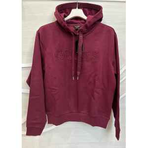 GUESS ZENDRA HOODIE SWEATSHIRT MARRON